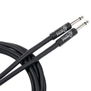 Ortega OECISPV-10 Instrument Cable - 3m/10ft. Black Tweed, STRAIGHT/STRAIGHT, Economy Series laidas