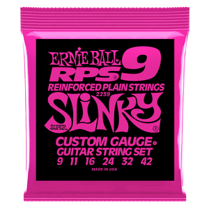 Ernie Ball 2239 Super Slinky RPS Nickel Wound Electric Guitar Strings 9-42 Gauge