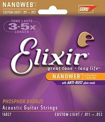 Elixir 16027 Custom Light stygos akustinei gitarai