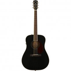 Fender PM-1E Dreadnought Mahogany Black Top elektro-akustinė gitara