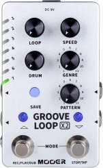 Mooer MLP2 X2 Mooer Groove Loop X2 Stereo Looper and Drum Machine