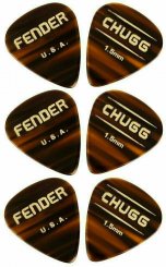 Fender Chugg Beveled Picks Tortoise Shell 6 pics mediatoriai