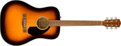 Fender CD-60S EXOTIC SB WN Solid Top akustinė gitara