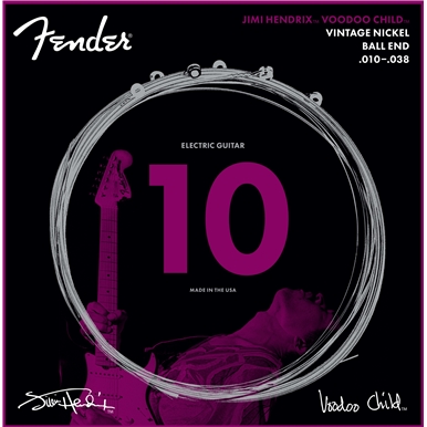 Fender Hendrix VooDoo Child Ball End 10-38 stygos elektrinei gitarai