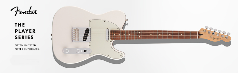 telecaster player series white